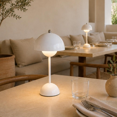 Φωτιστικό επιτραπέζιο Nextdeco LED μεταλλικό και ακρυλικό λευκό αφής Φ18xΥ31εκ. Φωτιστικό επιτραπέζιο Nextdeco LED μεταλλικό και ακρυλικό λευκό αφής Φ18xΥ31εκ.