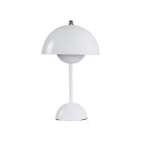Φωτιστικό επιτραπέζιο Nextdeco LED μεταλλικό και ακρυλικό λευκό αφής Φ18xΥ31εκ.