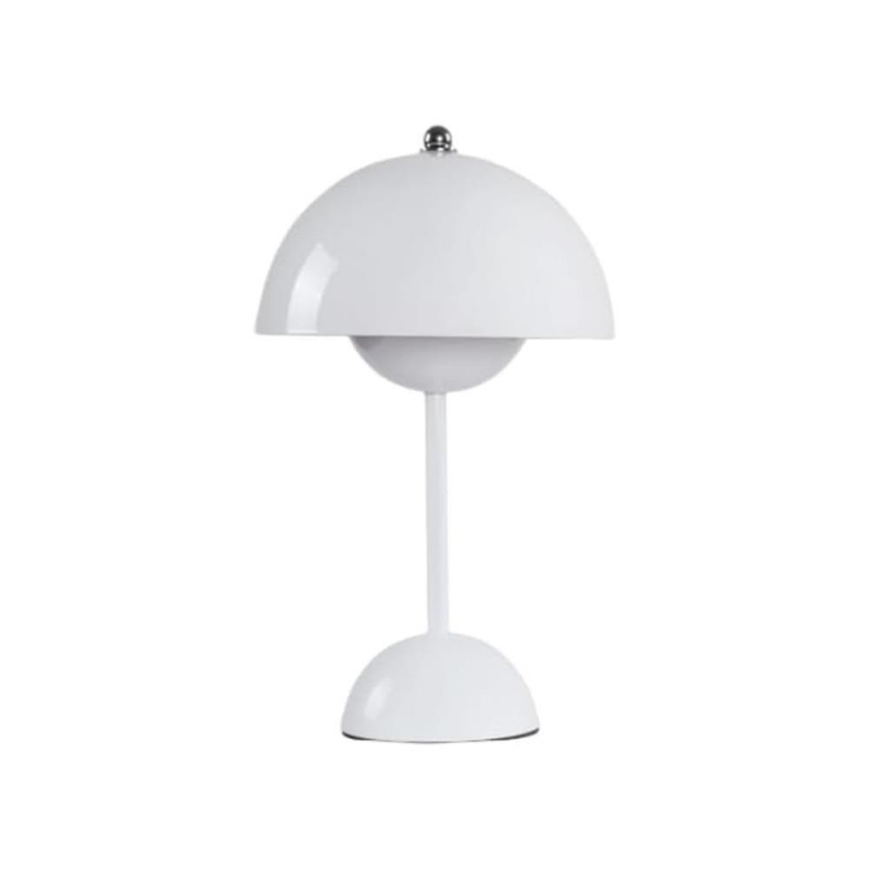 Φωτιστικό επιτραπέζιο Nextdeco LED μεταλλικό και ακρυλικό λευκό αφής Φ18xΥ31εκ.
