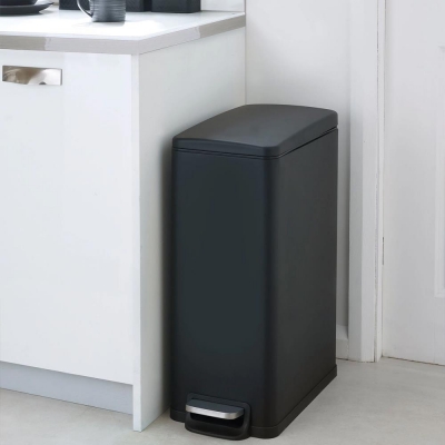 Κάδος απορριμάτων με πεντάλ secret 30lt ανθρακί soft close Υ54,9x27,5x42,5εκ.