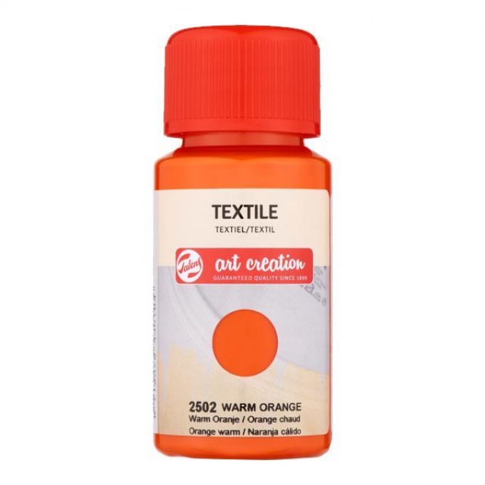 Talens χρώμα textile 2502 warm orange 50ml