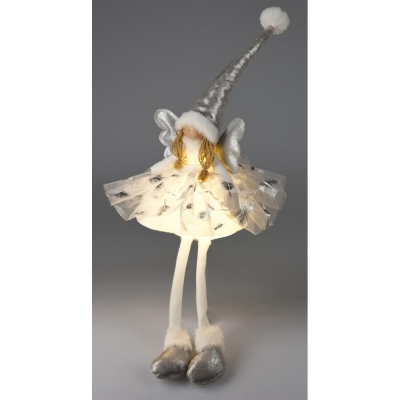 Αγγελάκι φωτιζόμενο LED ασημένιο Υ60εκ. Αγγελάκι φωτιζόμενο LED ασημένιο Υ60εκ.