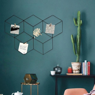 Διακοσμητικό πλέγμα τοίχου μεταλλικό μαύρο 68x46εκ. Διακοσμητικό πλέγμα τοίχου μεταλλικό μαύρο 68x46εκ.