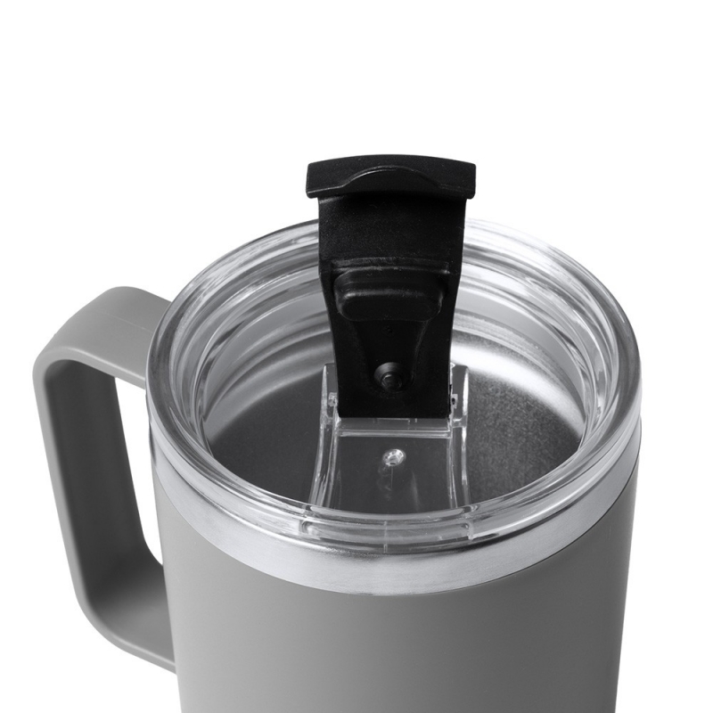 Θερμός - κούπα 600 ml γκρι ανοξείδωτο ατσάλι Υ18,9xØ9εκ. Θερμός - κούπα 600 ml γκρι ανοξείδωτο ατσάλι Υ18,9xØ9εκ.
