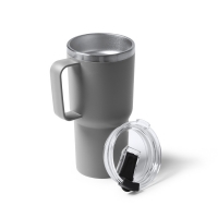 Θερμός - κούπα 600 ml γκρι ανοξείδωτο ατσάλι Υ18,9xØ9εκ. Θερμός - κούπα 600 ml γκρι ανοξείδωτο ατσάλι Υ18,9xØ9εκ.