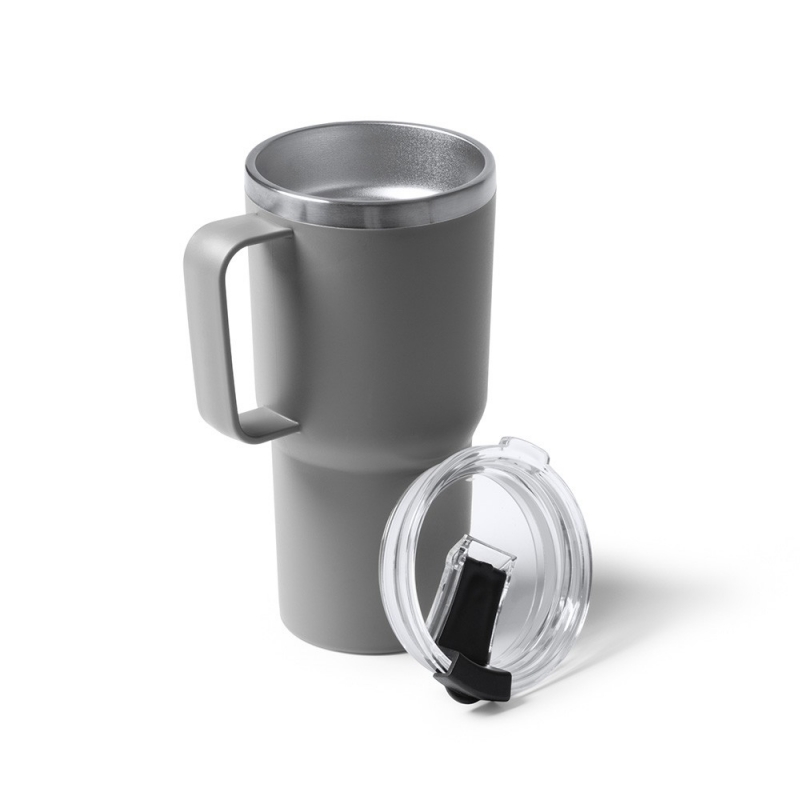 Θερμός - κούπα 600 ml γκρι ανοξείδωτο ατσάλι Υ18,9xØ9εκ. Θερμός - κούπα 600 ml γκρι ανοξείδωτο ατσάλι Υ18,9xØ9εκ.