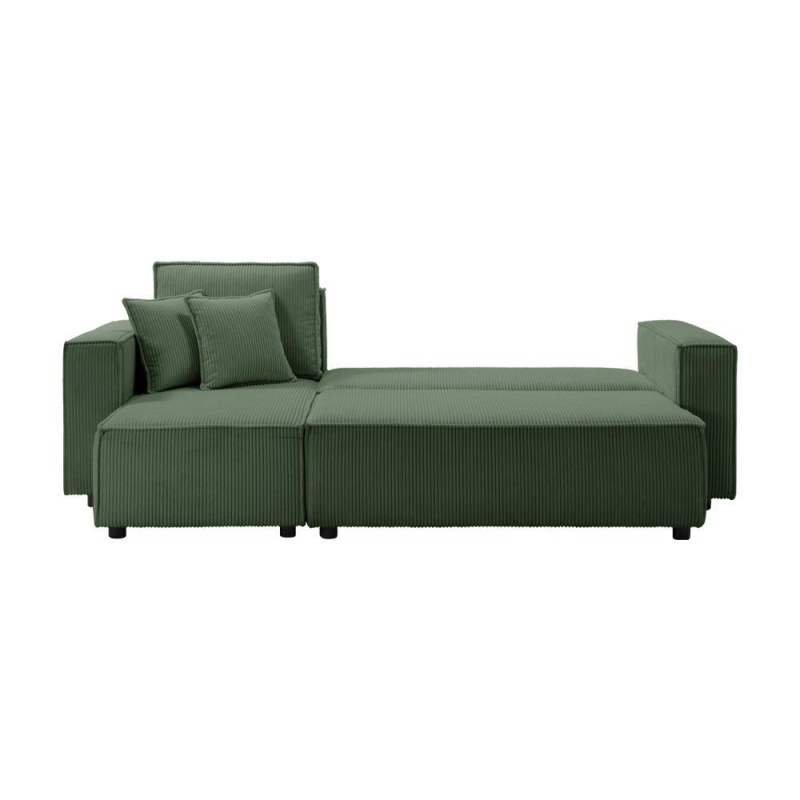 Καναπές - διπλό κρεβάτι Nextdeco γωνιακός με αποθηκευτικό χώρο πράσινο Υ82×240×92-142εκ Καναπές - διπλό κρεβάτι Nextdeco γωνιακός με αποθηκευτικό χώρο πράσινο Υ82×240×92-142εκ