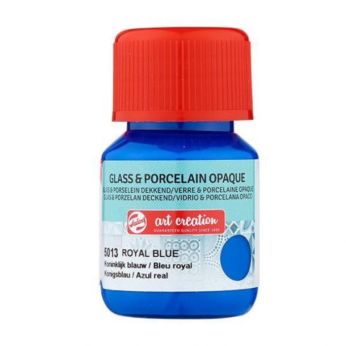 Talens χρώμα glass/porcelain opaque 5013 royal blue 30ml