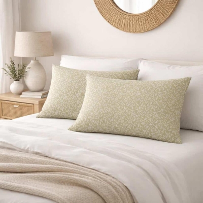 Μαξιλαροθήκη Emelia olive 52x72εκ.