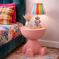 Τραπέζι- κομοδίνο με αποθηκευτικό χώρο Nextdeco πλαστικό ροζ Υ38xØ28εκ. Τραπέζι- κομοδίνο με αποθηκευτικό χώρο Nextdeco πλαστικό ροζ Υ38xØ28εκ.