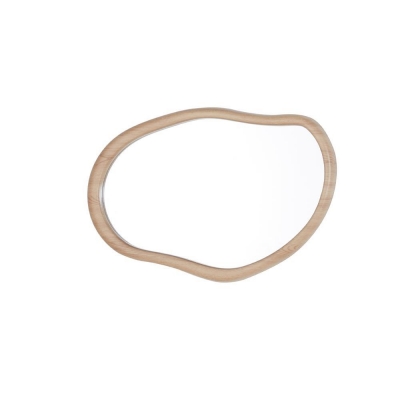 Καθρέφτης επιτοίχιος Nextdeco 77x52εκ. πλαίσιο MDF - PVC φυσικό χρώμα