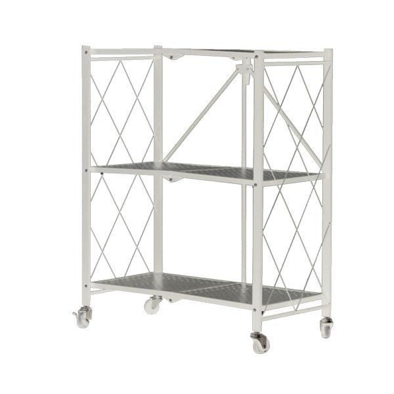 Ραφιέρα μεταλλική Nextdeco αναδιπλούμενη με ρόδες λευκή Υ87x72x36εκ. Ραφιέρα μεταλλική Nextdeco αναδιπλούμενη με ρόδες λευκή Υ87x72x36εκ.