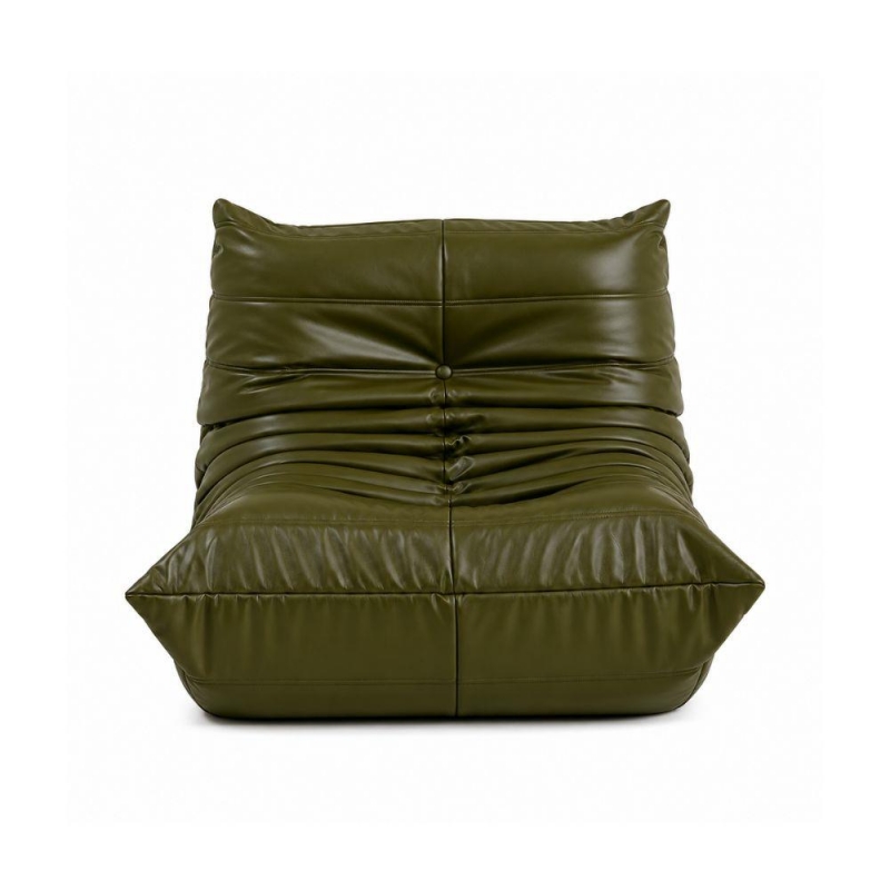 Πολυθρόνα Nextdeco Togo eco leather λαδί Υ70x97x85εκ.