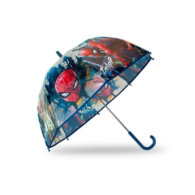 Παιδική διάφανη ομπρέλα Spiderman PVC Ø46εκ.
