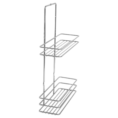 Ραφιέρα μπάνιου 2 ράφια Nextdeco επιχρωμιωμένο ατσάλι Υ37x8x23εκ. Ραφιέρα μπάνιου 2 ράφια Nextdeco επιχρωμιωμένο ατσάλι Υ37x8x23εκ.
