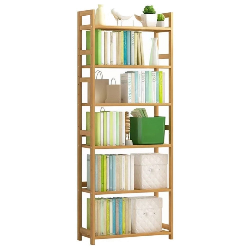 Βιβλιοθήκη Nextdeco από μπαμπού 6 επιπέδων Υ155x70x25εκ.