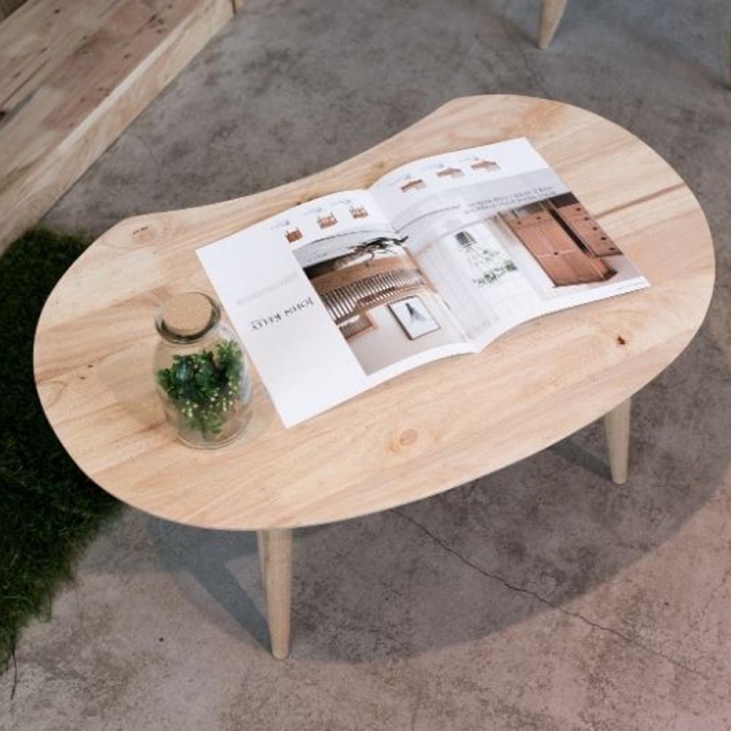 Τραπεζάκι σαλονιού Nextdeco Natural μασίφ ξύλο Υ32,3×74×47,5εκ.