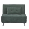 Πολυθρόνα κρεβάτι Nextdeco Berlin σκούρο πράσινο Υ92x100x91εκ.