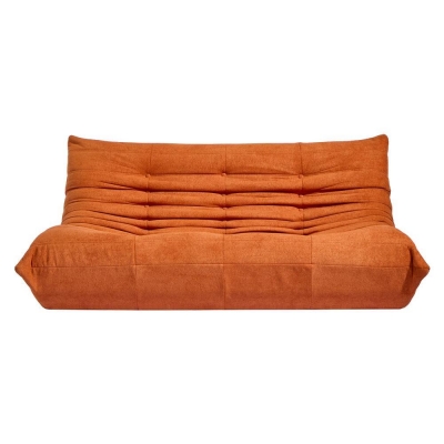 Compressed Nextdeco καναπές τριθέσιος Togo πορτοκαλί Υ70x174x102εκ.