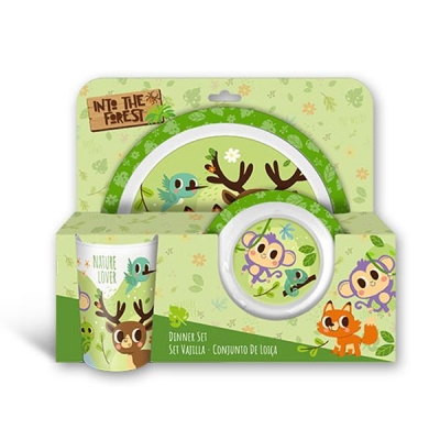 Σετ φαγητού 3 τμχ Into the Forest 29x8xH24cm