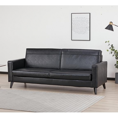 Καναπές κρεβάτι τριθέσιος Nextdeco Soho μαύρος Υ81x201x90εκ. Καναπές κρεβάτι τριθέσιος Nextdeco Soho μαύρος Υ81x201x90εκ.