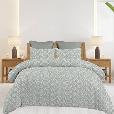 Σετ υπέρδιπλα σεντόνια Emily grey από 100% βαμβάκι 245x260εκ. Σετ υπέρδιπλα σεντόνια Emily grey από 100% βαμβάκι 245x260εκ.