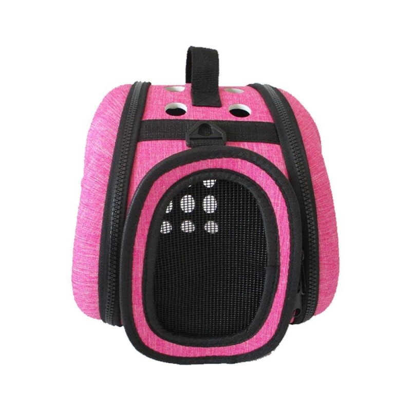 Τσάντα μεταφοράς κατοικιδίου πτυσσόμενη ροζ Υ42×32×28.5εκ.