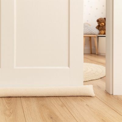 Στοπ αέρα γούνινη υφή μπεζ 90x12εκ. Στοπ αέρα γούνινη υφή μπεζ 90x12εκ.