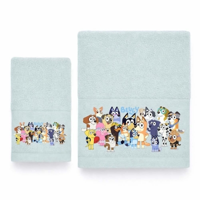 Σετ παιδικές πετσέτες Dogs Family 100% βαμβάκι πεννιε 480gsm Σετ παιδικές πετσέτες Dogs Family 100% βαμβάκι πεννιε 480gsm