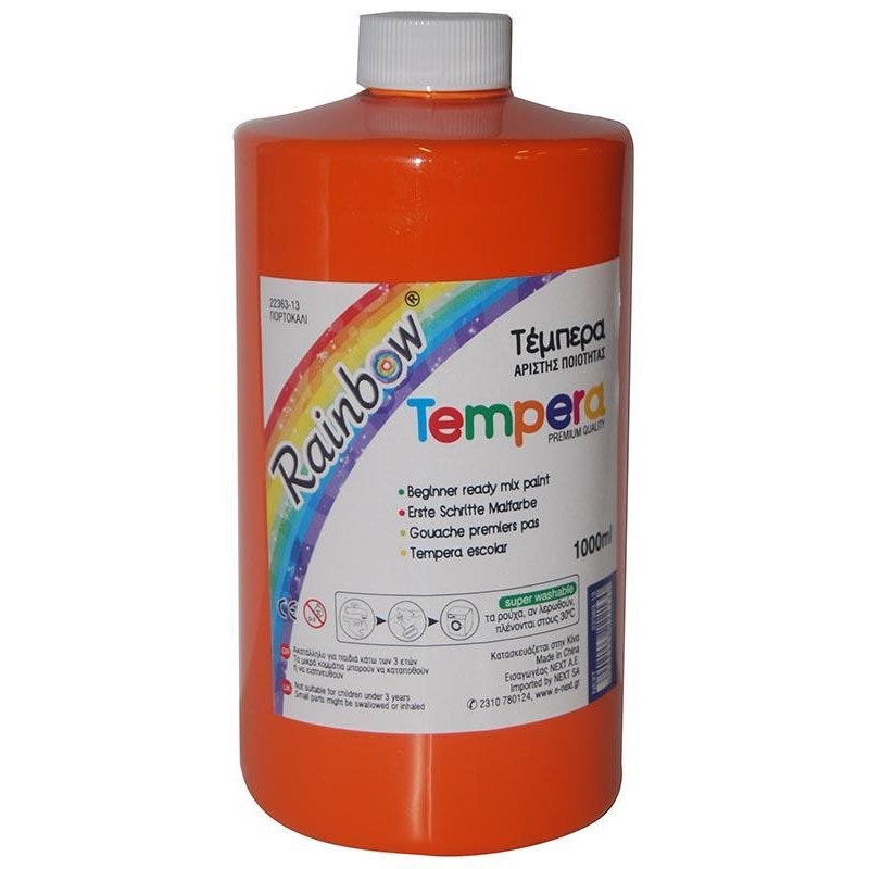 Rainbow τέμπερα πορτοκαλί 1000ml