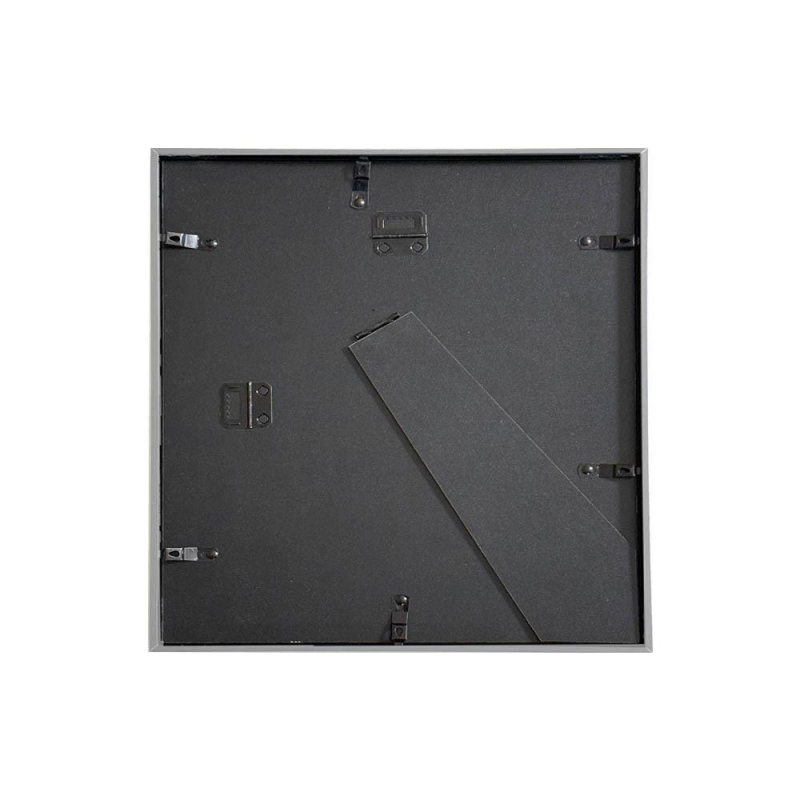 Κορνίζα τοίχου μεταλλική ασημί με ακρυλικό τζάμι 40x40εκ.