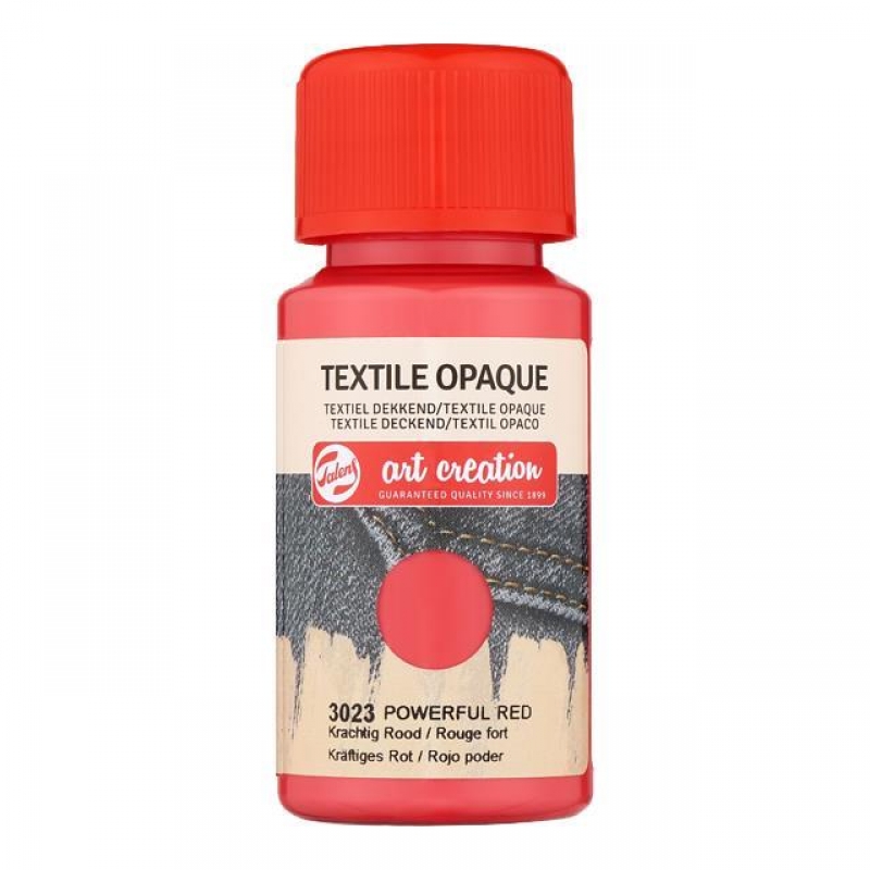 Talens χρώμα textile opaque 3023 powerful red 50ml Talens χρώμα textile opaque 3023 powerful red 50ml