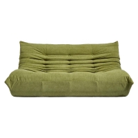 Compressed Nextdeco καναπές τριθέσιος Togo χακί Υ70x174x102εκ.