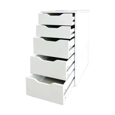 Συρταριέρα 5 συρταριών Nextdeco MDF λευκή Υ70×58×36εκ. Συρταριέρα 5 συρταριών Nextdeco MDF λευκή Υ70×58×36εκ.