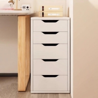 Συρταριέρα 5 συρταριών  Nextdeco MDF λευκή Υ70×58×36εκ.