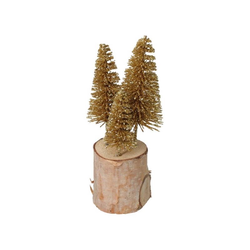 Χριστουγεννιάτικο διακοσμητικό δεντράκι χρυσό 15εκ. Χριστουγεννιάτικο διακοσμητικό δεντράκι χρυσό 15εκ.