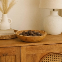 Πιάτο ανακυκλωμένο ξύλο teak Υ4xØ25εκ