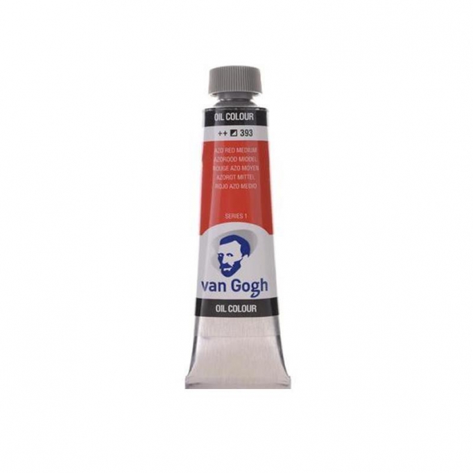 Talens van gogh χρώμα λαδιού 393 red azo medium 20ml