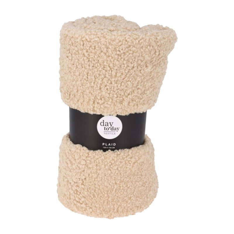 Κουβέρτα teddy fleece μπεζ 150x120εκ. Κουβέρτα teddy fleece μπεζ 150x120εκ.