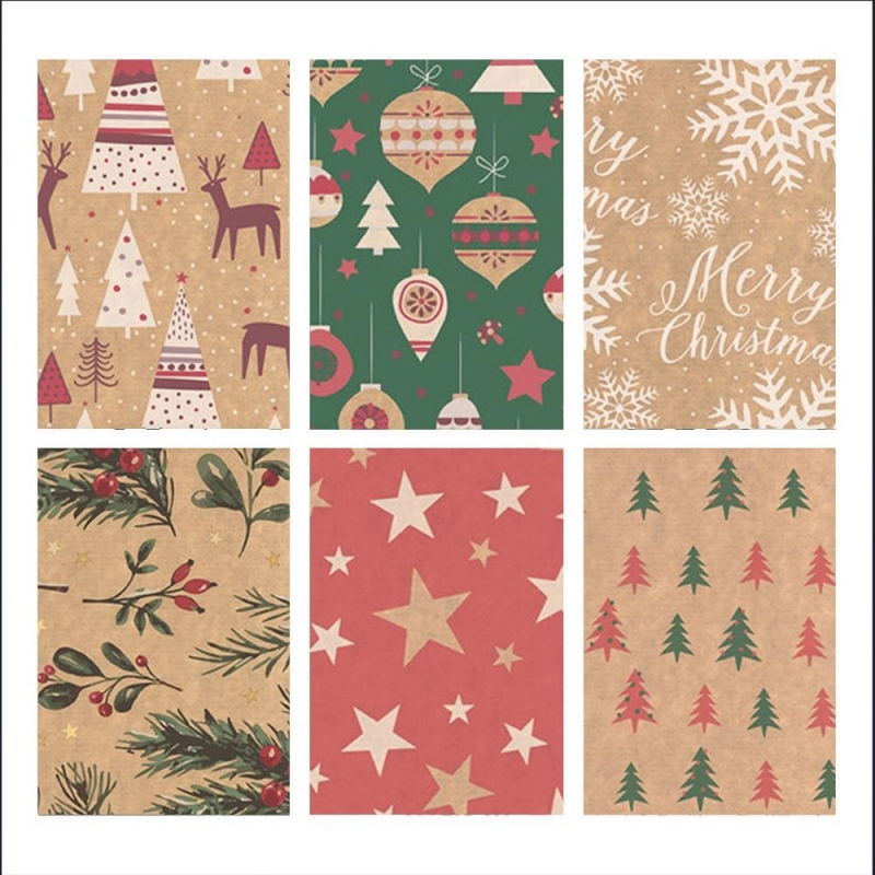 Χαρτί περιτυλίγματος craft ρολό 70x200εκ. Natural Holiday 1 Χαρτί περιτυλίγματος craft ρολό 70x200εκ. Natural Holiday 1