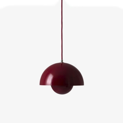 Φωτιστικό οροφής κρεμαστό Nextdeco μεταλλικό και ακρυλικό κόκκινο Φ23εκ. Φωτιστικό οροφής κρεμαστό Nextdeco μεταλλικό και ακρυλικό κόκκινο Φ23εκ.