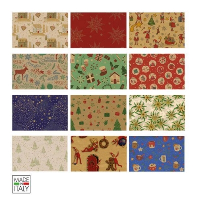 Χαρτί περιτυλίγματος σε ρολό 70x200εκ. "Christmas Κraft" Χαρτί περιτυλίγματος σε ρολό 70x200εκ. "Christmas Κraft"