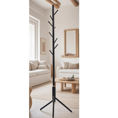 Καλόγερος μεταλλικός Nextdeco μαύρος Y175εκØ58εκ.