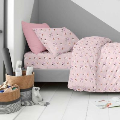 Σετ παιδικά σεντόνια μονά ballerines από 100% βαμβάκι 170x260εκ. Σετ παιδικά σεντόνια μονά ballerines από 100% βαμβάκι 170x260εκ.