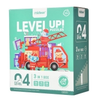 Mideer παζλ 3 σε 1 - Level Up 4 "Transportation" 54,70 - 88τμχ