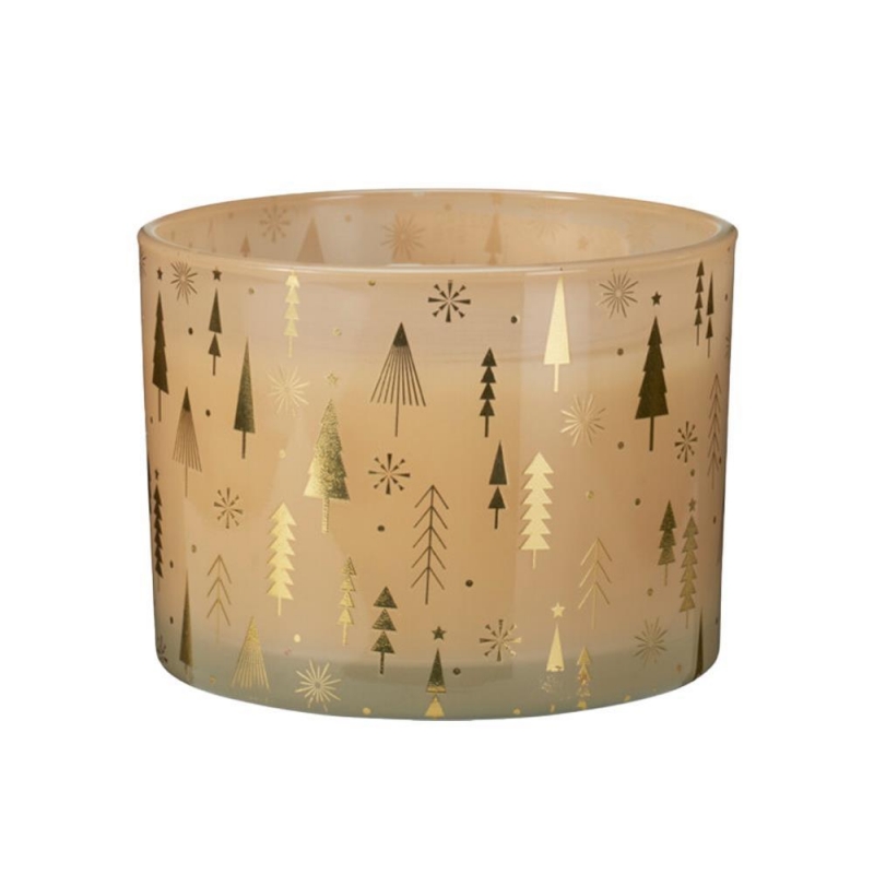 Αρωματικό κερί Χριστουγεννιάτικο Amber Wood 13x8εκ. Αρωματικό κερί Χριστουγεννιάτικο Amber Wood 13x8εκ.