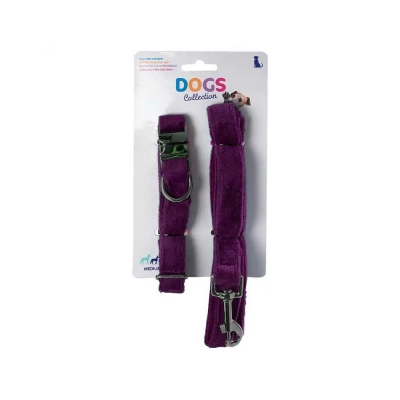 Λουράκι σκύλου με κολλάρο κόκκινο medium 31-41x2εκ.