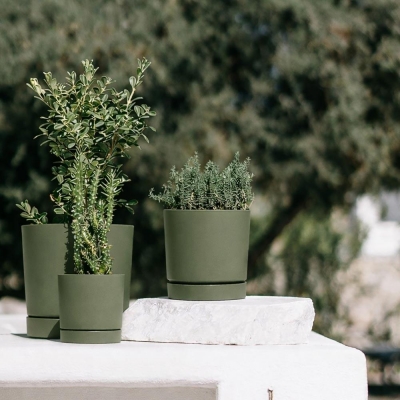 Γλάστρα Tubo μικρή πράσινο Y10,9xΦ10,8εκ.