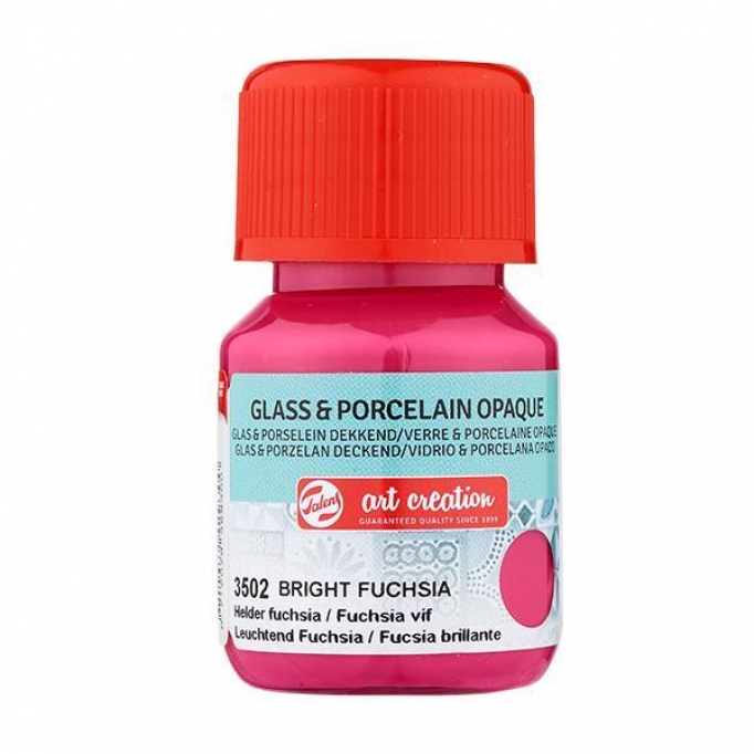 Talens χρώμα glass/porcelain opaque 3502 bright fuchsia 30ml