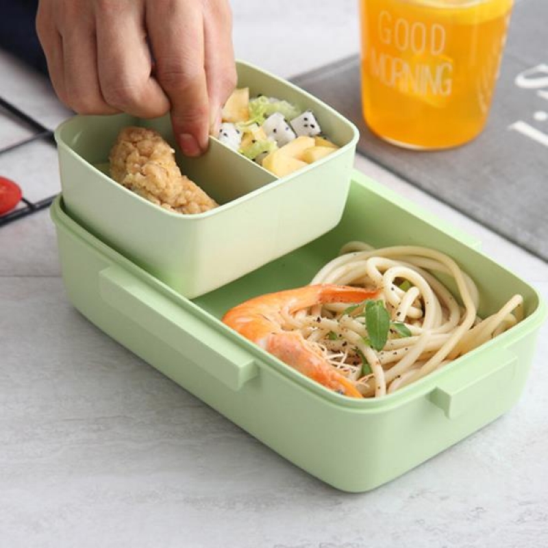 Lunch Box bamboo 3 θέσεων με χωρίσματα Υ7,1x23,4x15εκ.